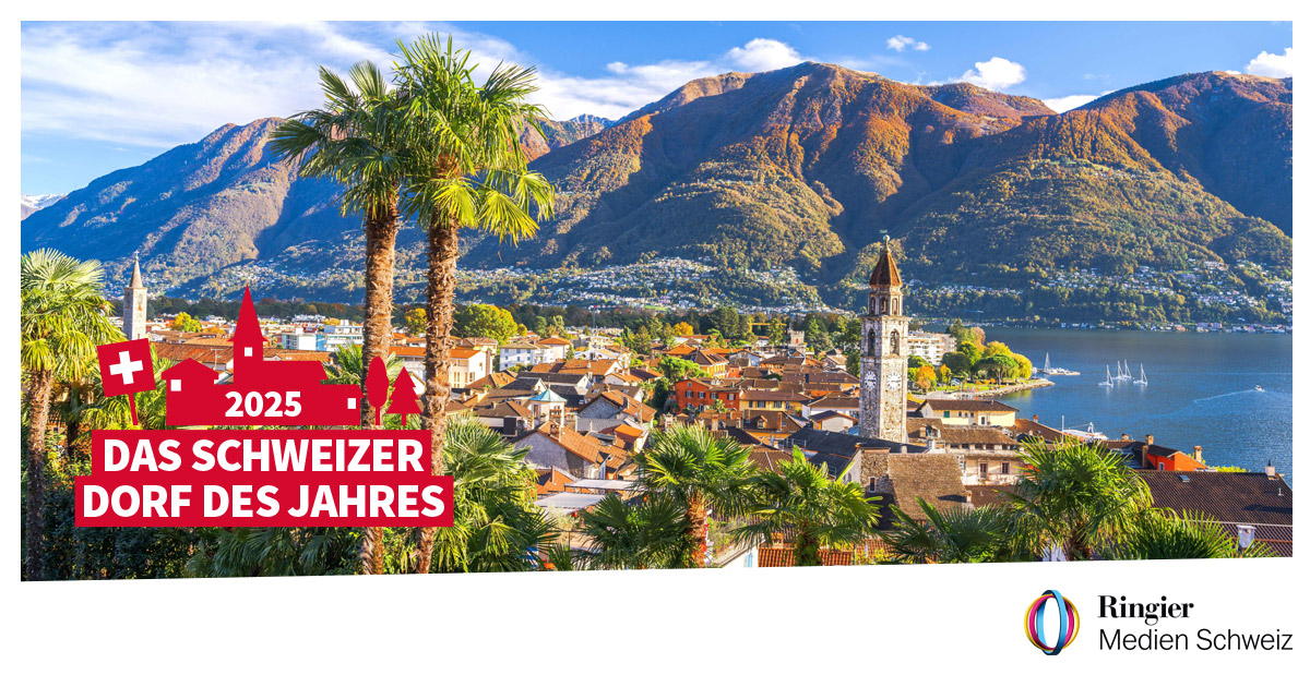 Ascona zum «Dorf des Jahres 2025» gekürt